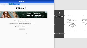 Resolução de problema primal e dual