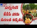 Chandrababu teleconference with TDP MPs over Vishaka Railway Zone protest