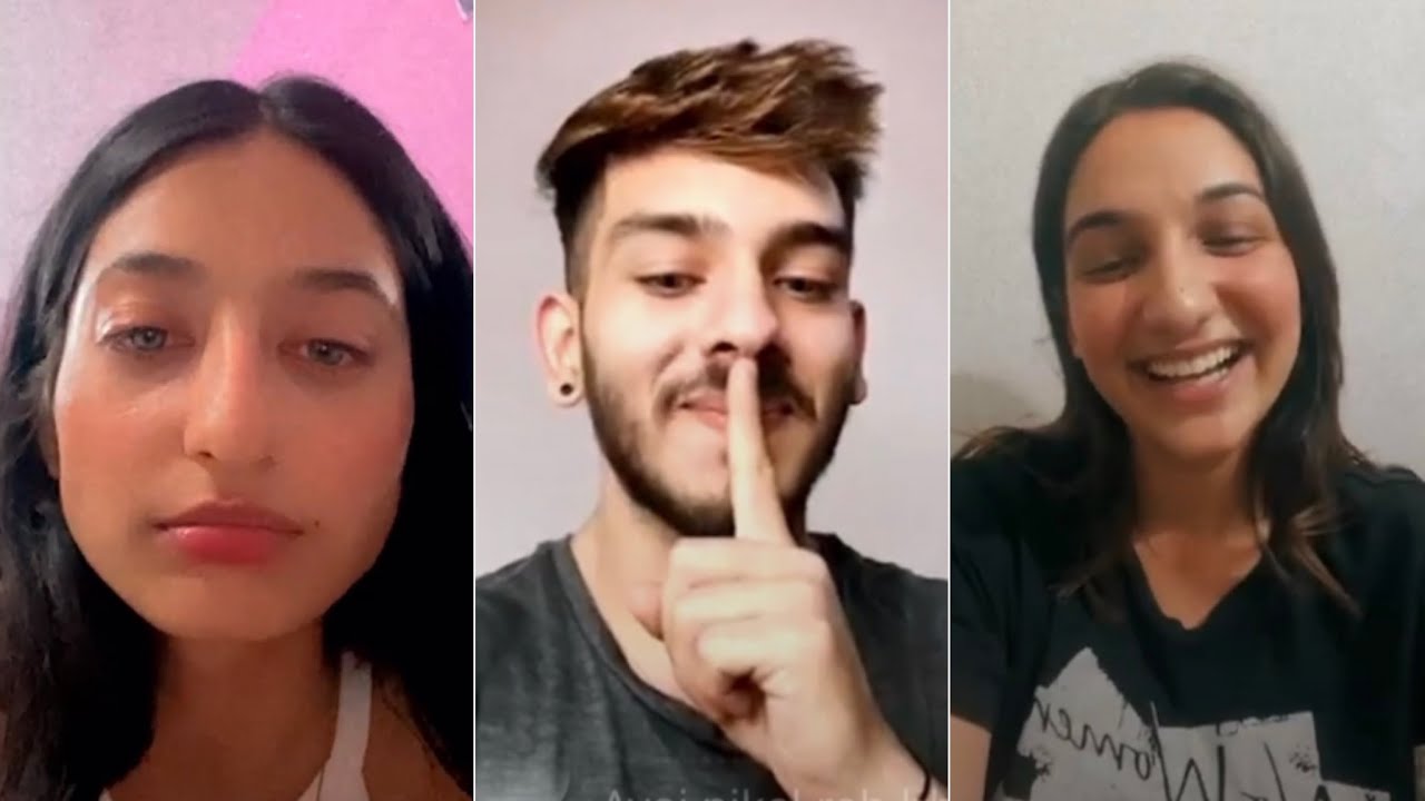 Aarushi Chib live having funny chatting game with Vyomesh Koul and Sapna Malik 1 June 2021