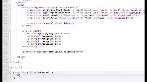 Binding Events in jQuery