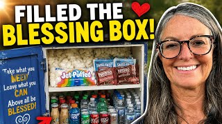  ❤️I Surprised My Community by Filling a Blessing Box!😍