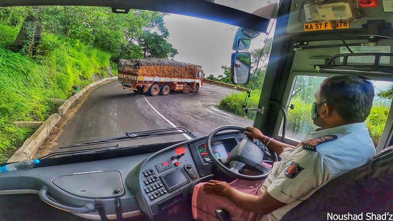 Download VOLVO B11R I-SHIFT 14.5 AMAZING DRIVING IN HAIRPIN BEND GHAT ROAD BY EXTREMELY SKILLED KSRTC DRIVER🔥