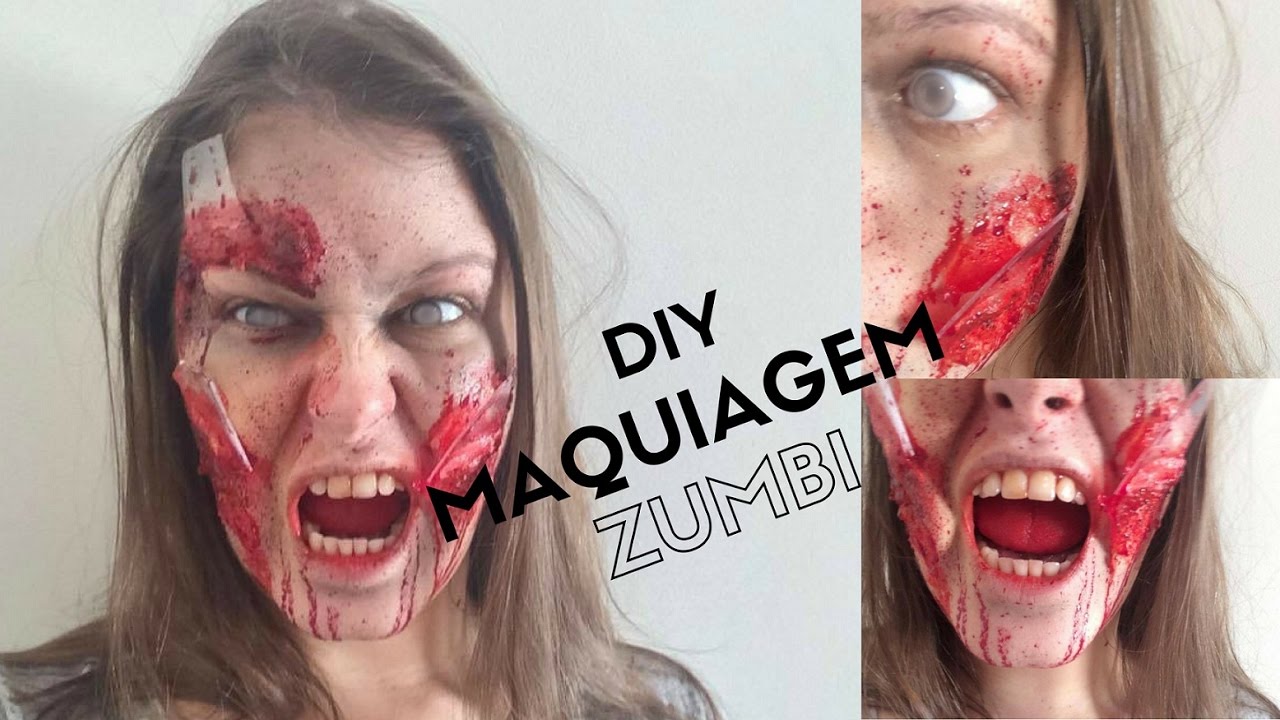 Tutorial de Maquiagem para Halloween – Zumbi – Dicas da Maia