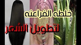 الخلطه الجبارة زيت الزيتون والصبارلنعومه وتطويل الشعر Mix it to lengthen hair with aloe vera