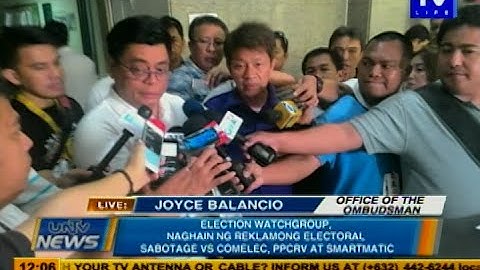 Election watch group, naghain ng reklamong electoral sabotage vs Comelec, PPCRV at Smartmatic