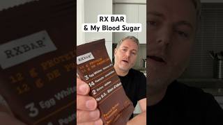 Rx bar and my blood sugar. #glucoselevels #bloodsugar #insulinresistance #rxbar