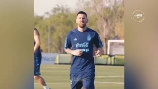 Lionel Messi Returns To Training In Argentina