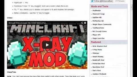 How To Install Xray Mod for Minecraft 1.5.1