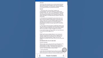 APP Privacy Policy in the APP Store