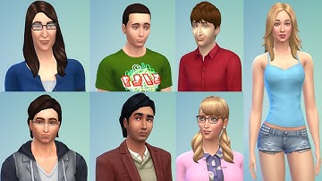 CAST OF BIG BANG THEORY * Best Celebrity Sims of the Sims 4 community