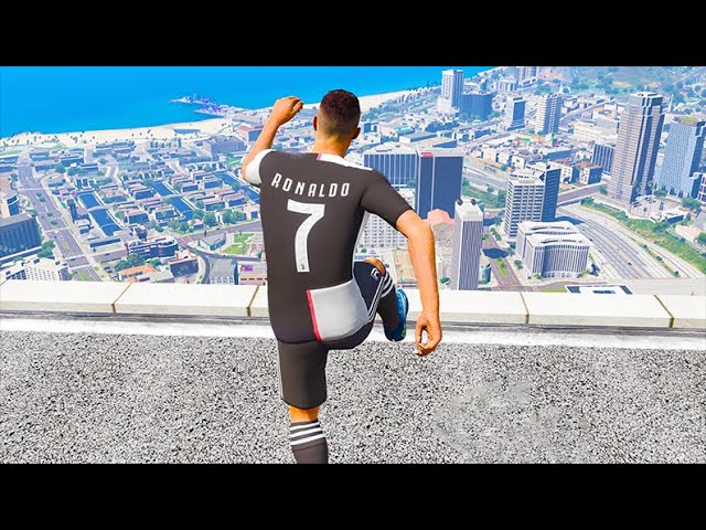 Cristiano Ronaldo Gameplay in GTA 5 - Funny Moments u0026 Fails class=