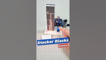 DIY LED Stacking Game Using Arduino - MAX7219 LED Dot Matrix Display  #arduino  #arduinoproject