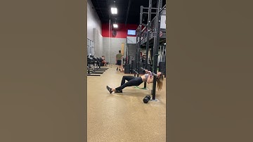 Modified Inverted Row with Barbell