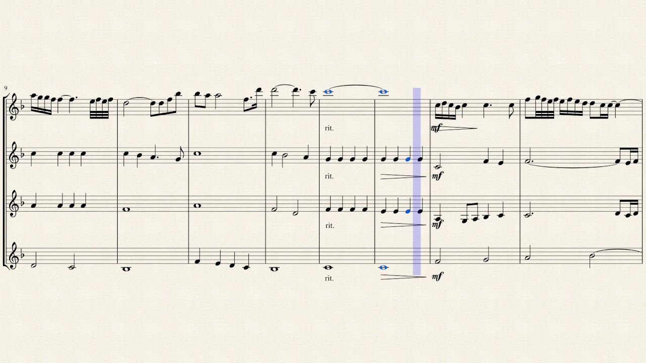 Gabriel's Oboe for Quartet YouTube