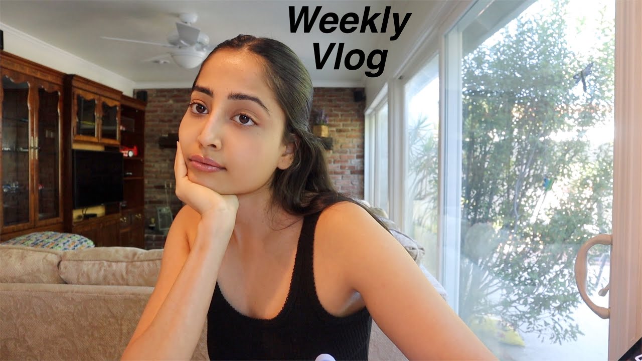 Vlog grocery shopping, movie, cooking, beach, what I eat, gym, books
