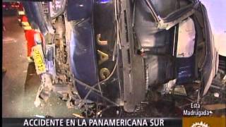Accidente en la Panamericana Sur deja tres heridos