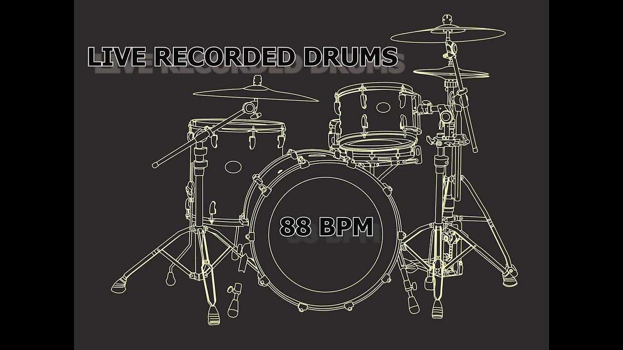Drum and Bass Drum loop. Drums Beat draw. Tracking drums