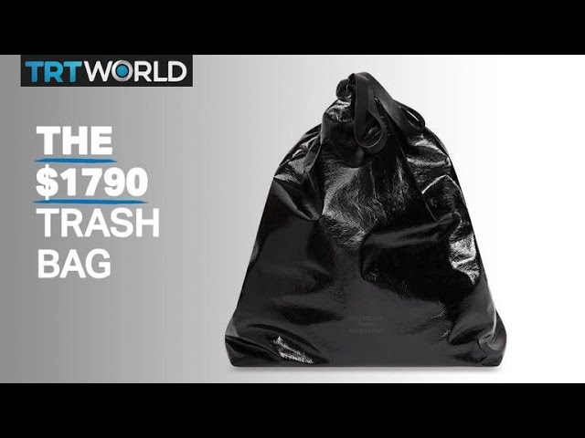 Balenciaga's Trash-Bag Pouch Inspires Social Media Reactions