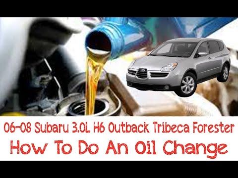 How To Change Oil 05-09 Subaru Outback Tribeca Forester 3 0L V6