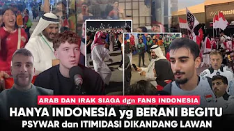 Only Indonesian fans would dare to intimidate their opponents on their home turf. Iraq is on alert.