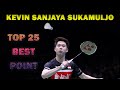 Top 25 Best Point | Kevin Sanjaya Sukamuljo | Trickshot | Defense | Attack | Shuttle Amazing