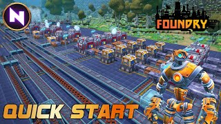 Getting The BEST START In FOUNDRY Early Access | New First Person Voxel Factory Game #ad