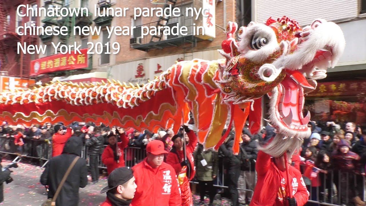 Chinese New Year parade 2019: Year of the pig 2019: Chinatown in Manhattan NYC USA. Parade: Akinyele