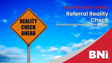 🎯How to Eliminate Emotional Referrals in BNI | Step-by-Step Guide | VPs & Referral Check Coordinator