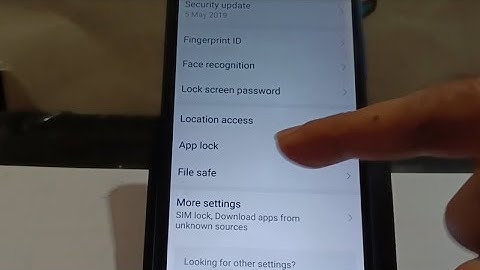 how to change app lock password in Honor 20i mobile