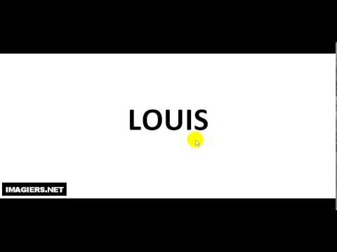 How To Pronounce French First Name # LOUIS - YouTube
