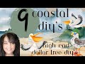 Beautiful coastal decor dollar tree diys  home decor