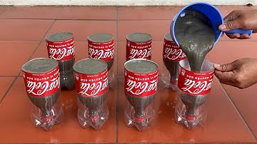 Amazing ideas with plastic bottles and cement / How to decorate your home to become beautiful