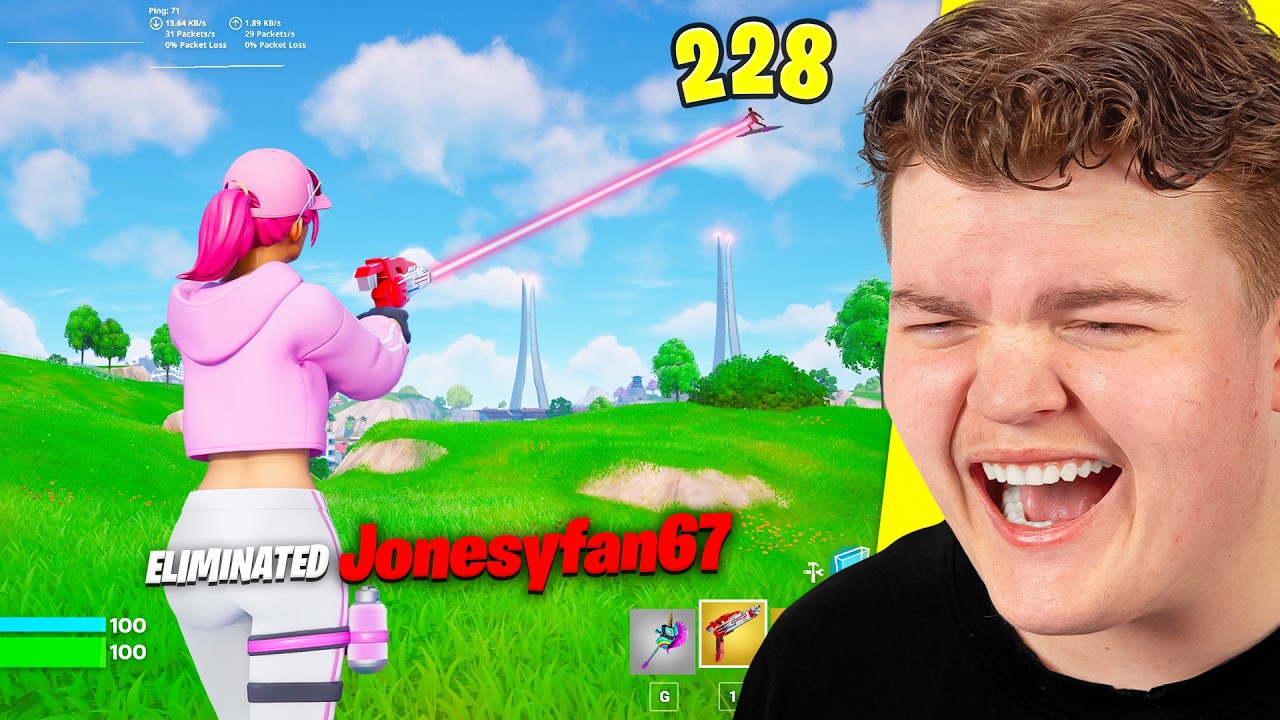 Reacting To The LUCKIEST Moments In Fortnite!