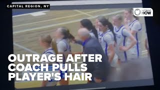 Coach charged with harassment after viral video shows him pulling player's hair during game