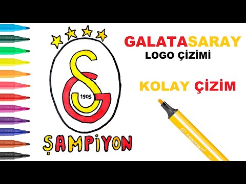 Kolay Galatasaray Logo Çizimi I Şampiyon Galatasaray Amblemi Nasıl Çizilir?