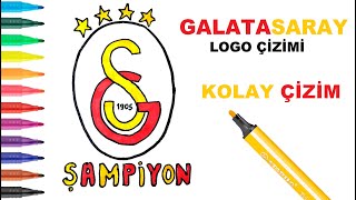 Kolay Galatasaray Logo Çizimi I Şampiyon Galatasaray Amblemi Nasıl Çizilir?