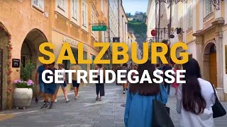 Salzburg 🇦🇹 Austria, Walking Tour in the Getreidegasse, Altstadt and City Center