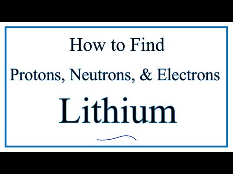 Video: Kolik neutronů je v neutrálním atomu lithia?