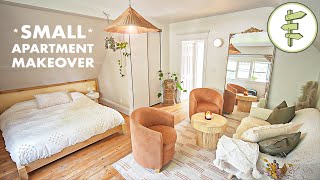 Stunning Small Apartment Tour and Makeover + Budget Friendly Home Design Tips from a Pro