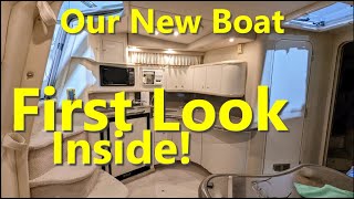 First Look Inside Our New To Us Sea Ray 370 Sundancer