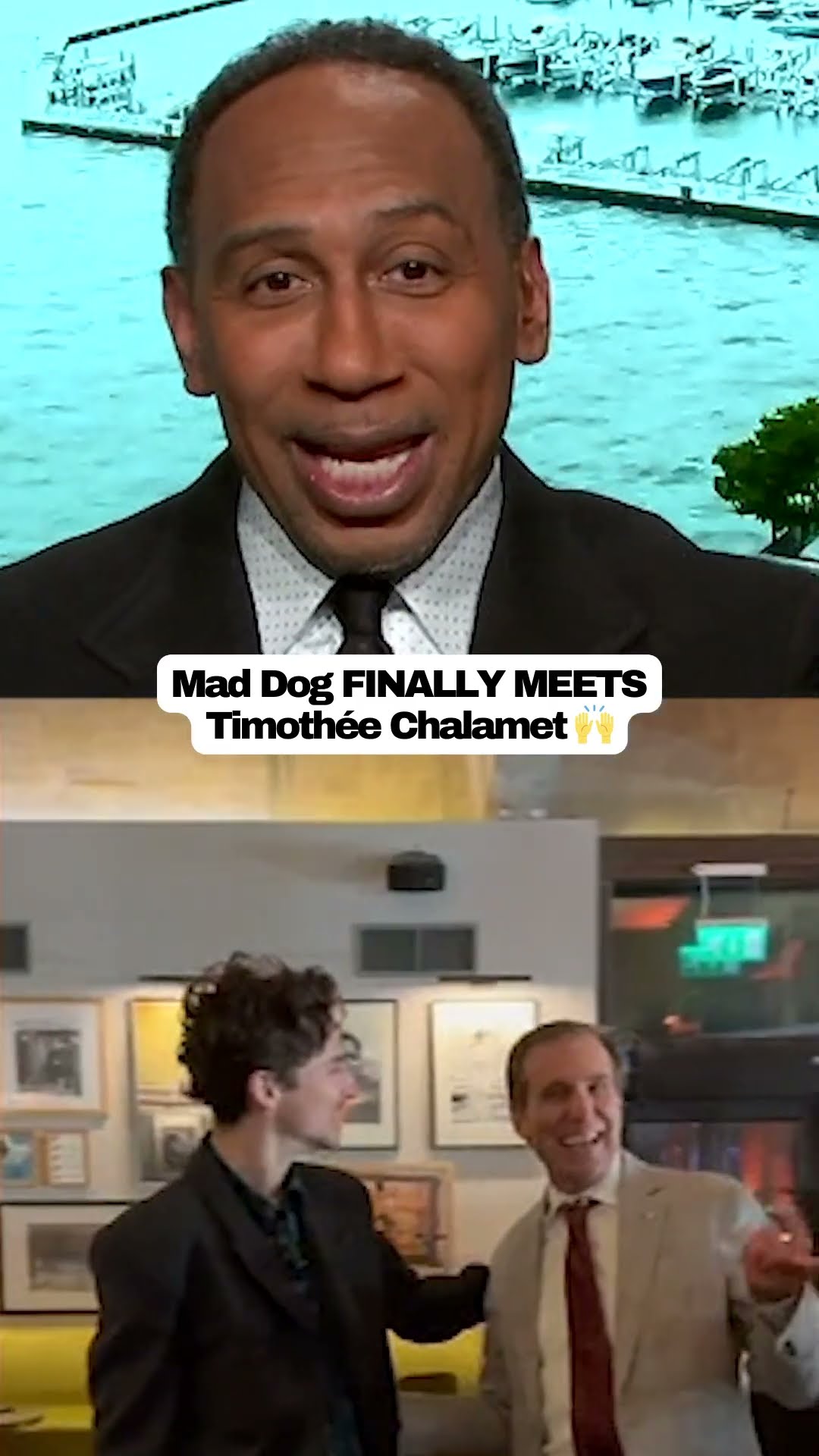 Mad Dog GOT HIS HEART'S DESIRE to meet Timothée Chalamet ?