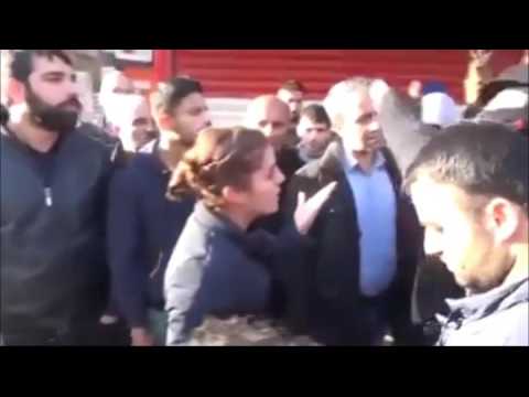 Taş Atanı Vururum. Polisten HDP Milletvekiline yumruk gibi inen sözler