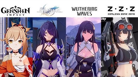 Jiggly Physics ZZZ vs Genshin Impact vs Honkai Star Rail vs Wuthering Waves