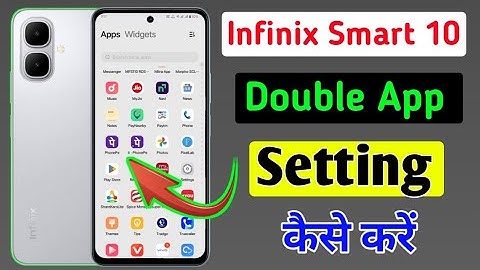 Infinix smart 10 me double app kaise chalate hai / how to clone app in infinix smart 10 mobile me //