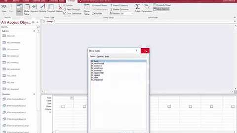 Access Query Filtering Video