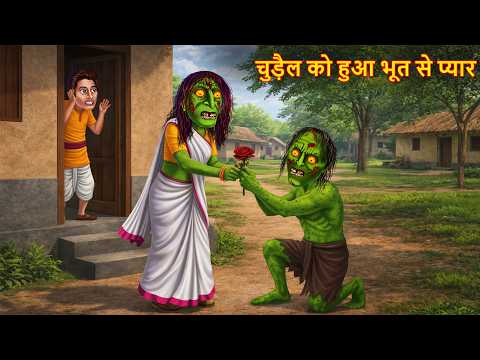 चुड़ैल को हुआ भूत से प्यार | Ghost & Witch Love | Chudail Ki Kahaniya | Horror Stories | Bhootiya