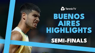 Alcaraz vs Jarry; Diaz Acosta vs Coria in Argentine Derby | Buenos Aires 2024 Semi-Final Highlights