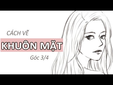 Cách Vẽ Khuôn Mặt Anime Góc Nghiêng 3/4 - Youtube