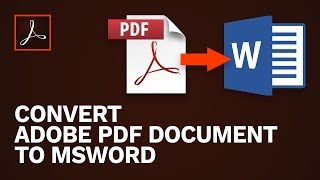 How To Convert Pdf Document To Word Using Acrobat Pro 