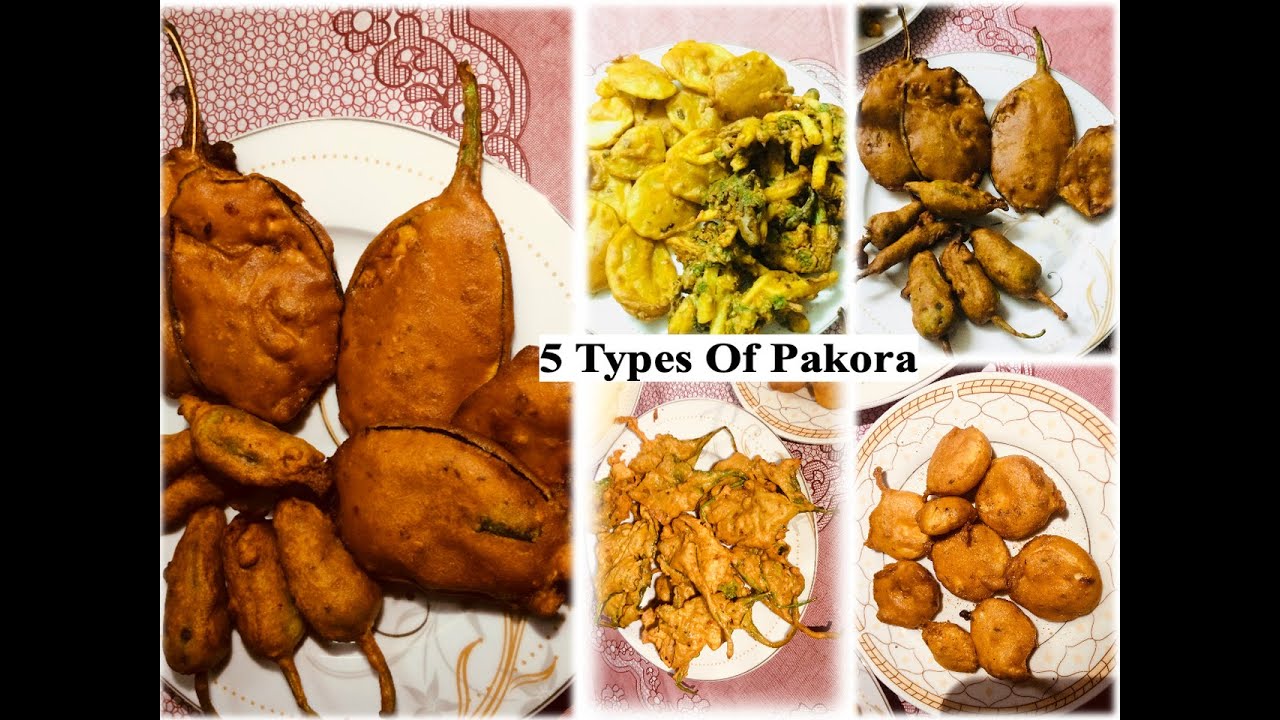 pakora easy 5 type - YouTube